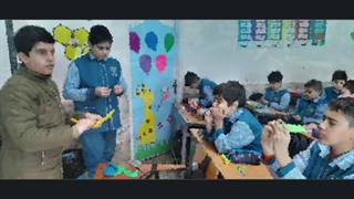 کلیپ درس دادن آقای محمد امین سروی در مدرسه (مدرسه 1)