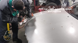صافکاری و نقاشی کامل خودروی مزدا 323 در تعمیرگاه تخصصی وستینال