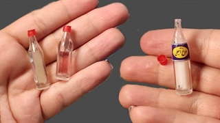 آموزش کاردستی بطری شیشه ای مینیاتوری:با این آموزش میتونی صد تا بطری مینیاتوری واقعی بسازی