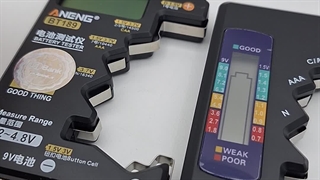 تستر میزان ولتاژ باتری قلمی و سکه ای و کتابی