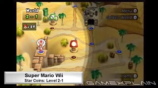 New Super Mario Bros. Wii Level 2-1 Star Coins