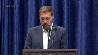 سخنان علیرضا بیات رئیس سازمان حج و زیارت محضر رهبر معظم انقلاب - مسئولان حج 1404