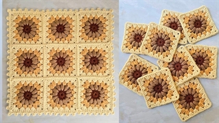 موتیف آفتابگردان و روش اتصال بصورت حرفه ای