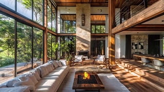 طراحی ویلا روستیک