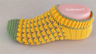 آموزش قشنگ ترین پاپوش قلاب بافی به زبان فارسی