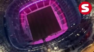 ویدئو هوایی از تست نورپردازی های نیوکمپ