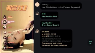 AOA-MINISKIRT (LINE DISTRIBUTION+LYRICS COLOR CODED)