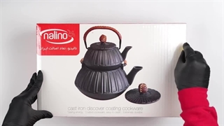 آن باکسینگ کتری قوری چدنی نالینو