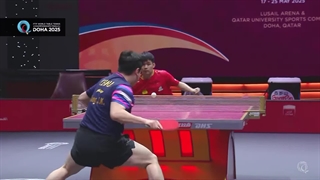 مسابقه پینگ پنگ لین شیدونگ در مقابل لیانگ جینگکون | قهرمانی جهان 2025