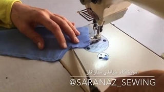 دوخت قلفتی سجاف مانتو (ساراناز)