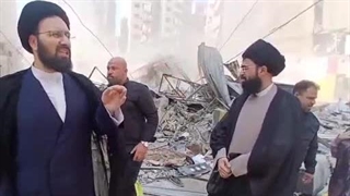 سخنان حجت الاسلام سید علی خمینی در مناطق بمباران شده جنوب لبنان - خرداد 1404