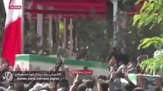 تدفین شهیدان حاجی زاده و محمود باقری فرماندهان هوافضای سپاه در بهشت زهرا(س)