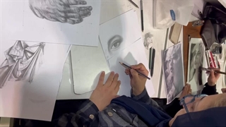 کلاس طراحی سیاه قلم