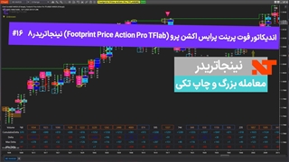 اندیکاتور فوت پرینت پرایس اکشن پرو نینجاتریدر8  #16 معامله بزرگ و چاپ تکی  - تریدینگ فایندر