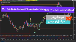 اندیکاتور فوت پرینت پرایس اکشن پرو (Footprint Price Action Pro TFlab) نینجاتریدر 8  #20 سیگنال تهاجمی [تریدینگ فایندر]