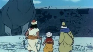 کارتون شب های عربی:ماجراهای سندباد ۱۹۷۵/۱۹۷۶-موآ پرنده آدم خوار-قسمت سی و چهارم