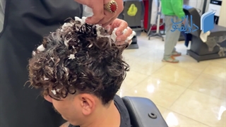 آموزش فر کردن موی سر مردانه در آموزش آرایشگری دارالفنون