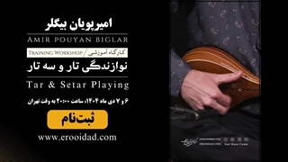 کارگاه آموزشی آنلاین و آفلاین تکنیک های عملی در نوازندگی تار و سه تار، مدرس: پویان بیگلر