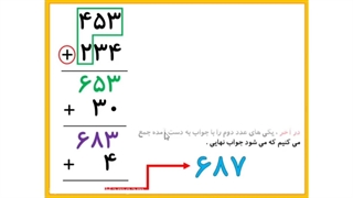 تدریس صفحه ۹۵ ریاضی، جمع و تفریق عددهای سه رقمی به روش فرایندی