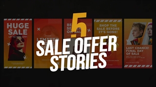 دانلود پروژه آماده استوری اینستاگرام فروش محصول پریمیر پرو Sale Offer Stories