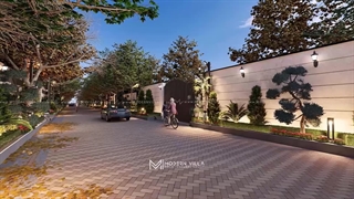 طراحی و اجرای محوطه شهرک ویلایی مدرن؛ از انیمیشن تا واقعیت