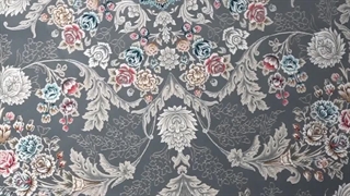 فرش 1200 شانه تراکم 3600 کد E132049 کلاسیک طوسی تیره فرش متحد آسیا - اقساط تا سال 1410