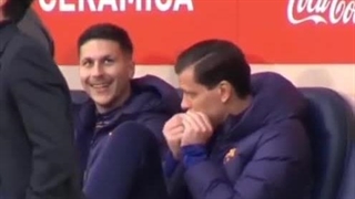 شزنی در روز بازی با ویارئال momazshow