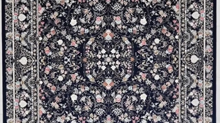 فرش 1200 شانه تراکم 3600 کد E13018 کلاسیک سرمه ای فرش متحد آسیا - اقساط تا سال 1410