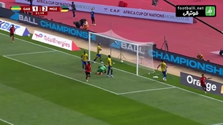 گل سوم موزامبیک به گابن (دیاگو کالیلا)