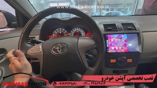 نصب مانیتور اندروید فابریک تویوتا کرولا نصب آپشنهای فابریک کرولا