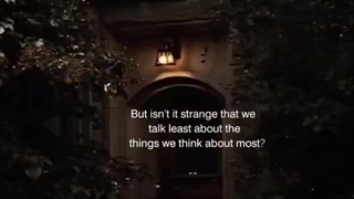 (: . . . It's strange