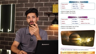 گرامر درس 2 زبان انگلیسی دهم - صفات تفضیلی comparatives - علی وظیفه