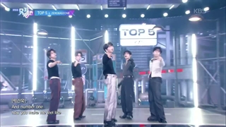 اجرای TOP 5 زیروبیسوان در MUSIC BANK