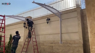 نصب سایبان ماشین در حیاط