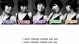 لیریک Nobody از Wonder girls