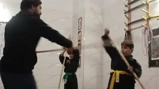 آکادمی چشم عقاب - سنسی پرهام کاظم خواه - توانمندی و مهارت ابوالفضل رضایی هنرجو ۱۰ ساله در بوجوتسو