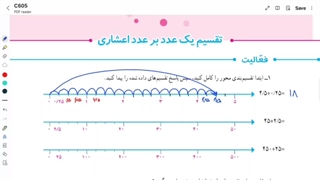 تدریس صفحه ۵۶ کتاب درسی تقسیم یک عدد بر عدد اعشاری