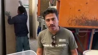 خرید غیر حضوری سنگ تراورتن رامشه به مقصد شیراز