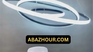 لوستر 3 حلقه ای مدرن نور به بیرون با ریموت کنترل کد CM440 فروشگاه آباژور دات کام