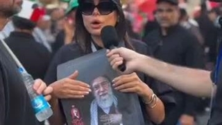 مصاحبه وایرال شده از ایرانی مقیم آمریکا که از لس آنجلس برای تشییع به ایران آمده بود....
