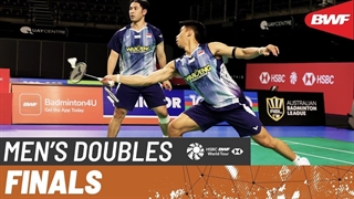 مسابقه فینال بدمینتون SATHIO Australian Badminton 2026 دوبل مردان - Gutama-Isfahani از اندونزی درمقابل Chen-Liu از چین
