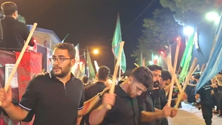 عزاداری خیابانی هیئت عزاداران مکتب المهدی (عج) اخی جهان (3) . محرم 1405