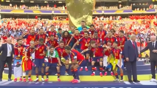 مراسم اهدای کاپ جام جهانی 2026 به اسپانیا