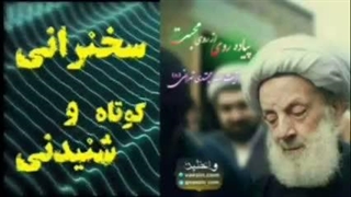 زیارت امام با پای پیاده از روی محبت. سخنرانی کوتاه و شنیدنی آیت الله مجتهدی تهرانی