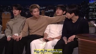 مصاحبه Jimmy Fallon از برنامه The Tonight Show با گروه BTS ارای Arirang قسمت 3 از 4