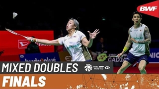 مسابقه فینال بدمینتون DAIHATSU Indonesia Masters 2026 دوبل میکس - Christiansen-Bøje از دانمارک درمقابل Chen-Toh از مالزی
