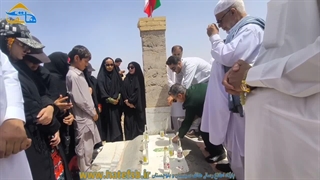 مراسم غبار روبی از مرقد مطهر شهید شه بیک مزارزهی