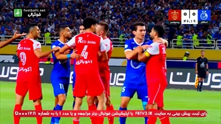 درگیری فیزیکی کنعانی با مدافعان استقلال در پایان نیمه اول