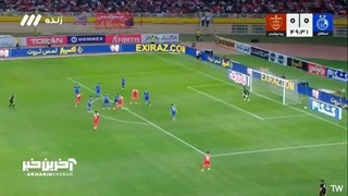 گل اول پرسپولیس به استقلال توسط محمدمهدی محبی