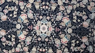 فرش 1200 شانه تراکم 3600 کد E132056 کلاسیک سرمه ای فرش متحد آسیا - اقساط تا سال 1410